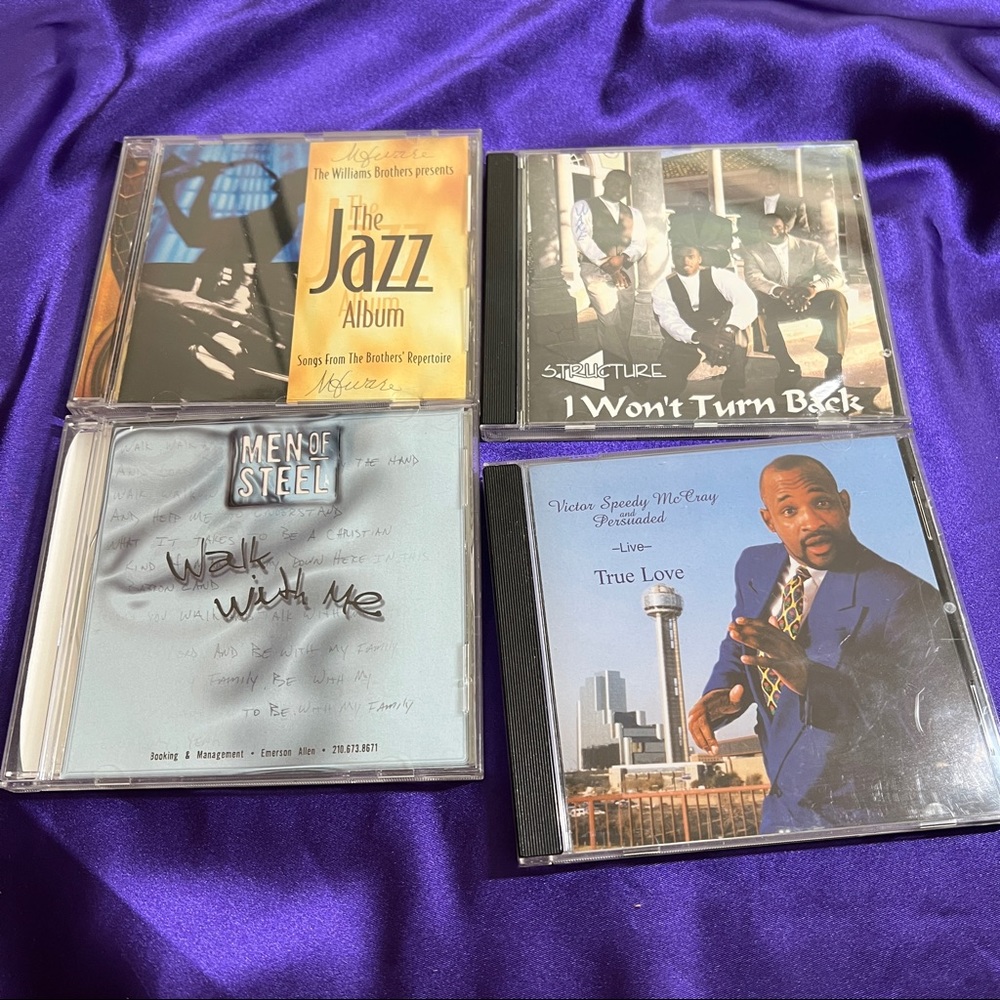 📌 4 CD's - Williams Brothers - Structure - Men of Steel - Victor Speedy McCray